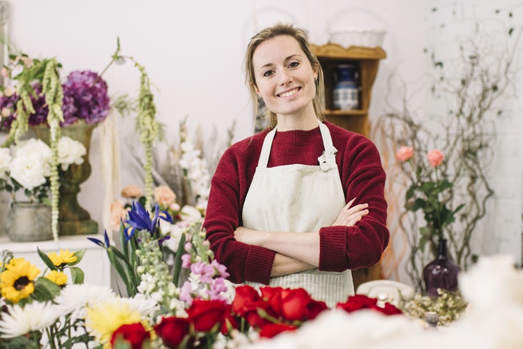 Fleuriste bouquet composition